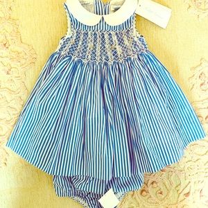 Baby Girl Ralph Lauren Smock Collection Dress